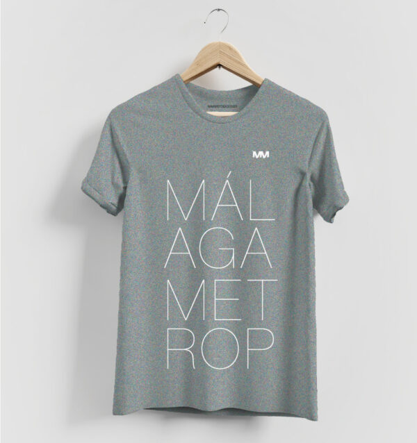 CAMISETA MMETROPOLITAN TEXTO - GRIS