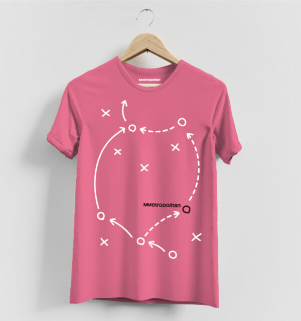 CAMISETA MMETROPOLITAN DIBUJO  - ROSA